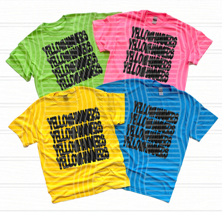 Black Stacked DTF Print