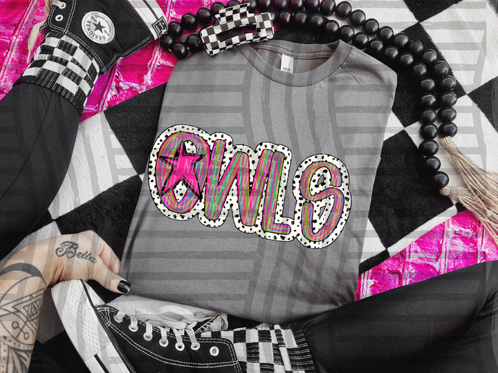 Brushstroke Dots DTF Print