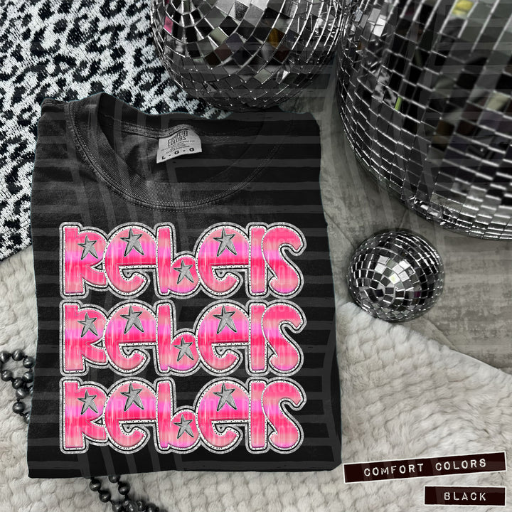 Pink Triple Stacked DTF Print