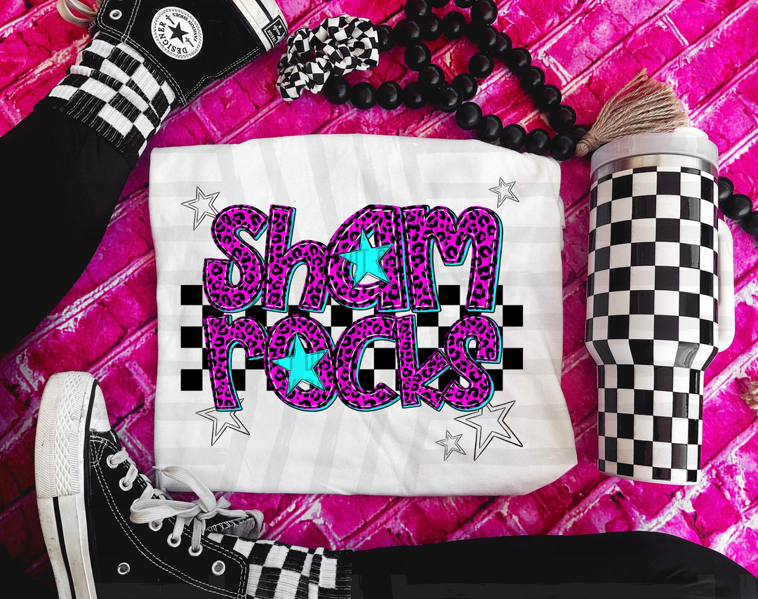 Pink Neon Leopard DTF Print