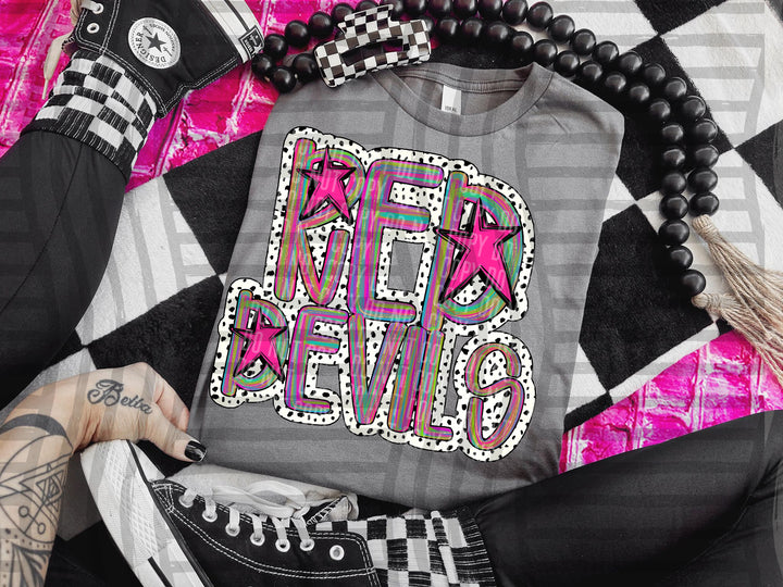 Brushstroke Dots DTF Print