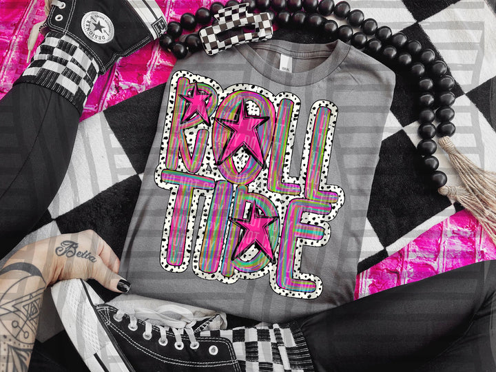 Brushstroke Dots DTF Print