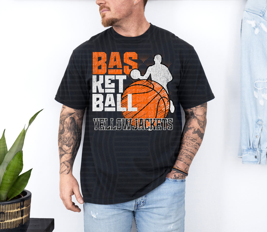 Basketball Grunge DTF Print
