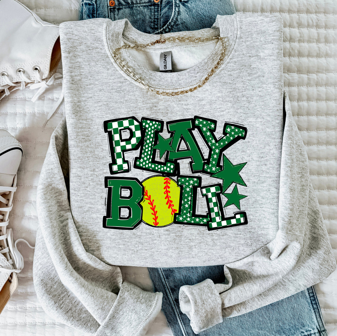 Play Ball Softball DTF Print