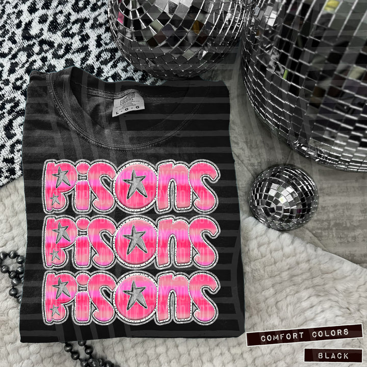 Pink Triple Stacked DTF Print