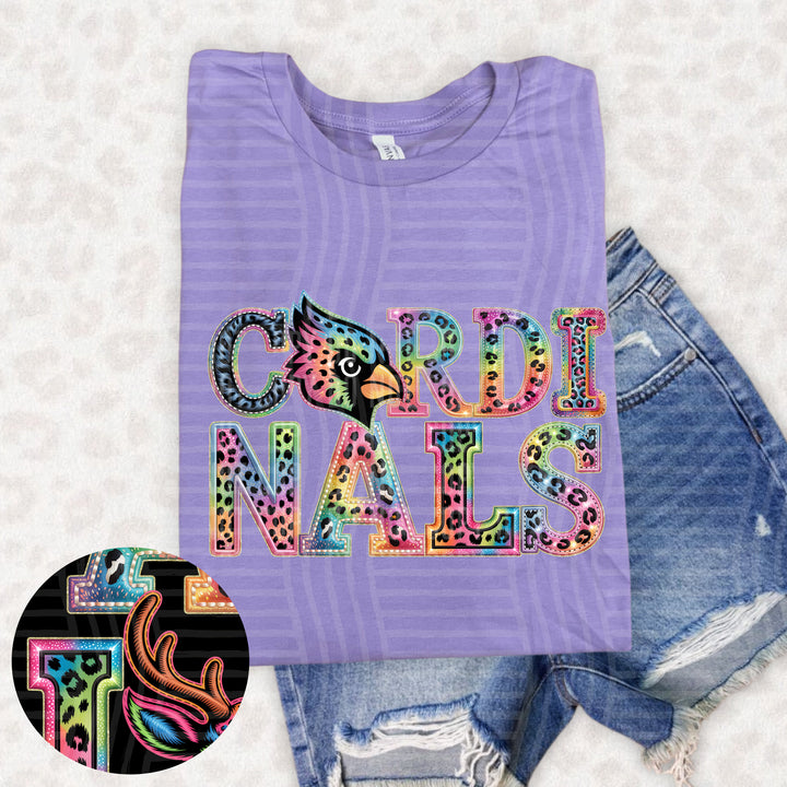 Rainbow Mascot Heads Stacked DTF Print