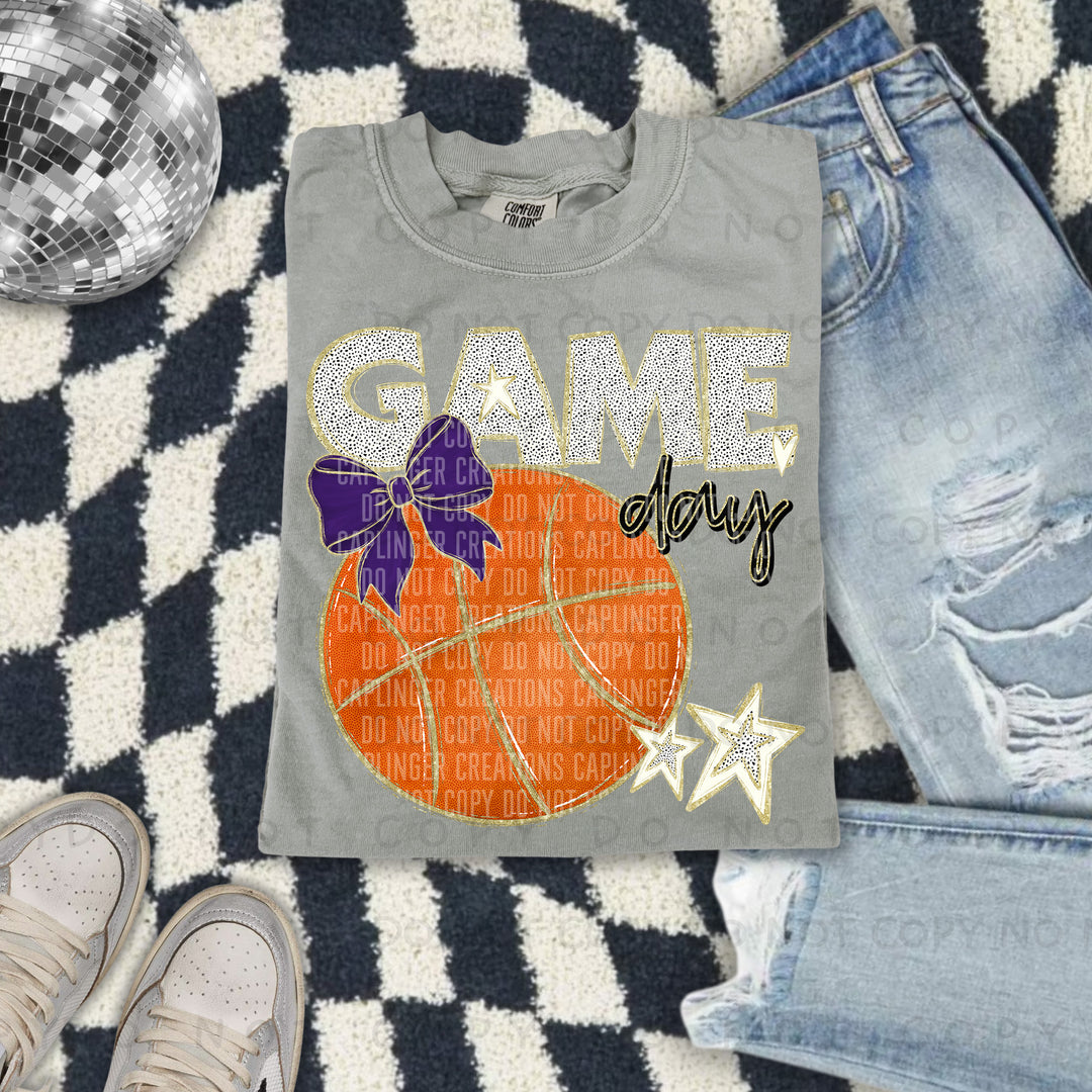 Game Day Basketball DTF Print
