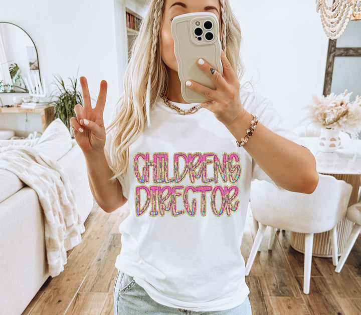 Preppy Leopard Occupations/Names DTF Print