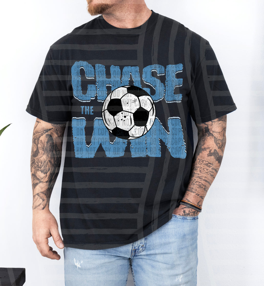 Chase The Win Soccer DTF Print