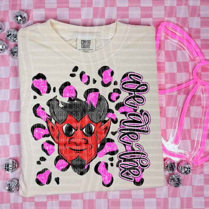 Preppy Leopard Mascot Heads DTF Print
