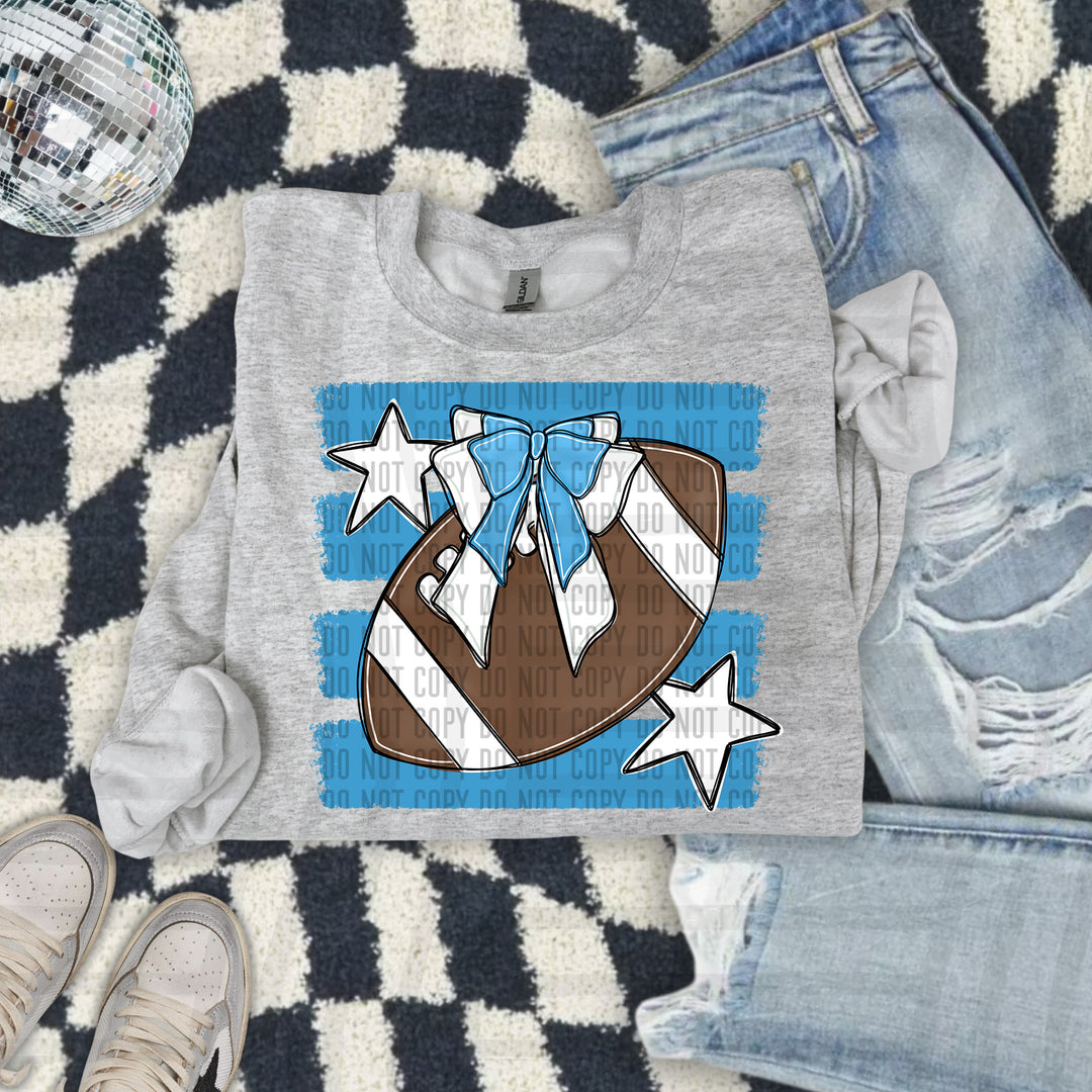 Football Bow DTF Print
