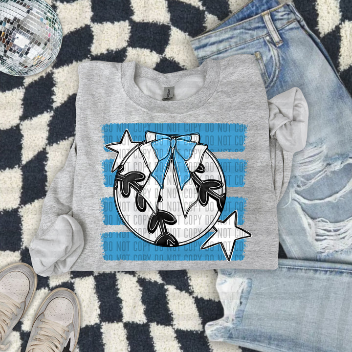 Baseball Bow DTF Print