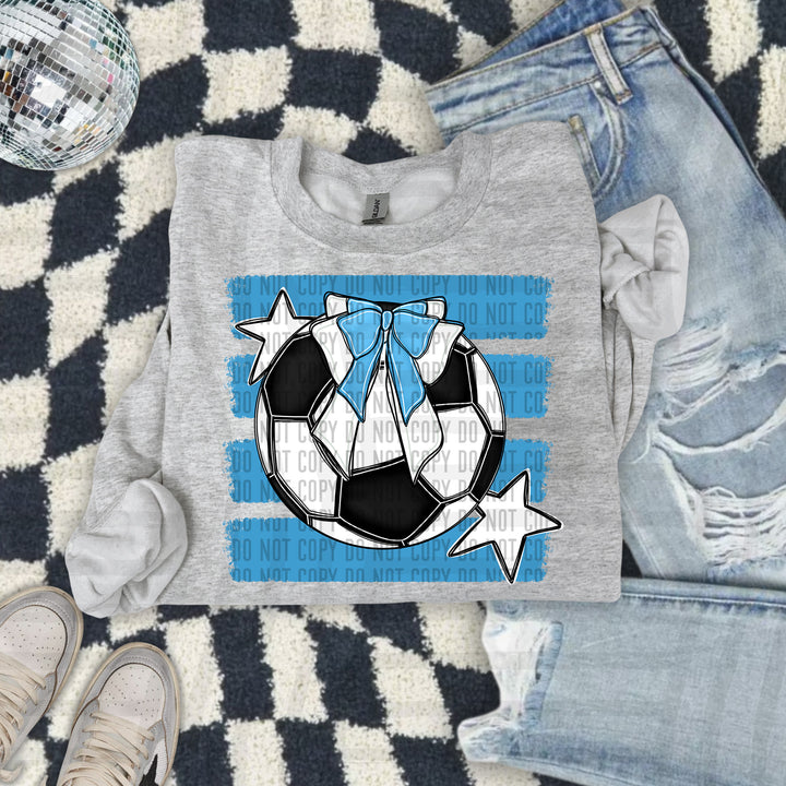 Soccer Bow DTF Print