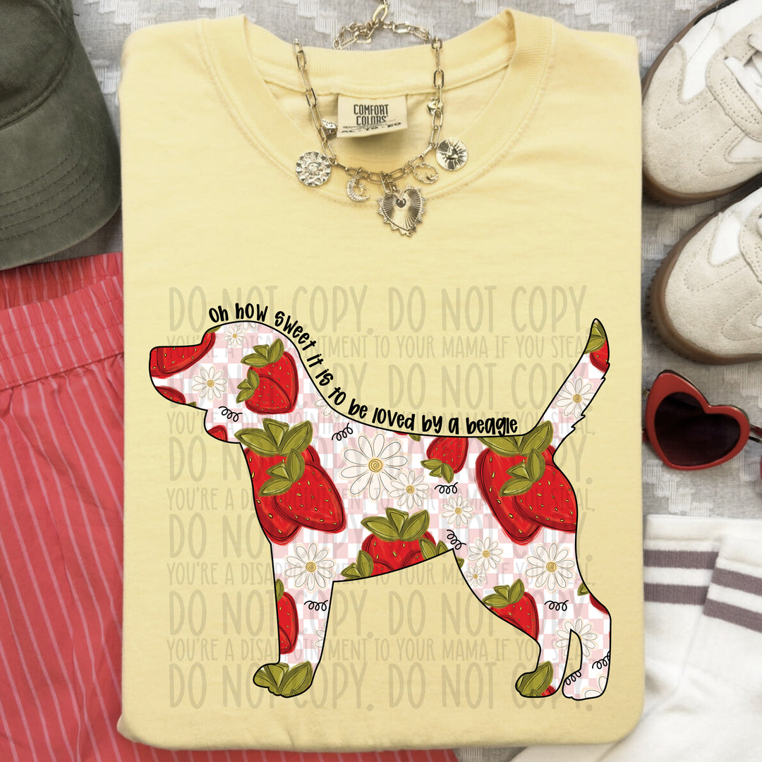 How Sweet Dog DTF Print