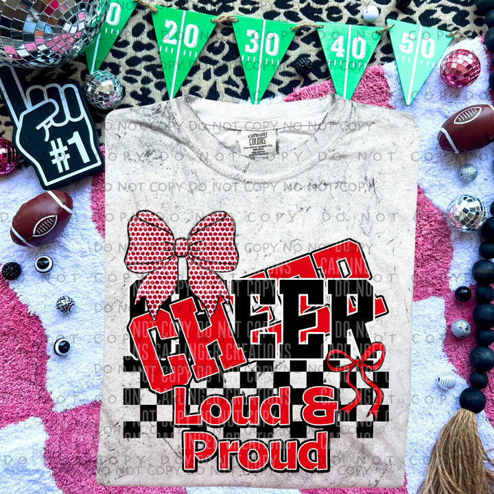 Loud And Proud Cheer DTF Print