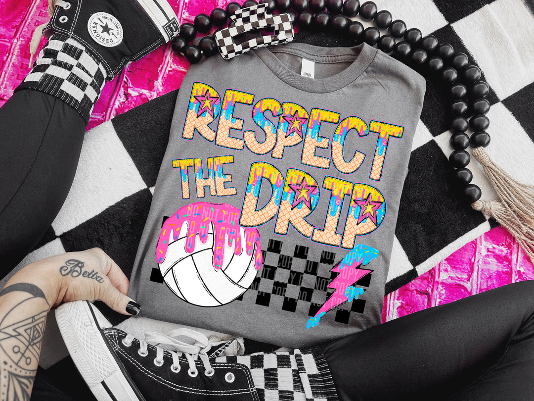 Respect The Drip Balls DTF Print