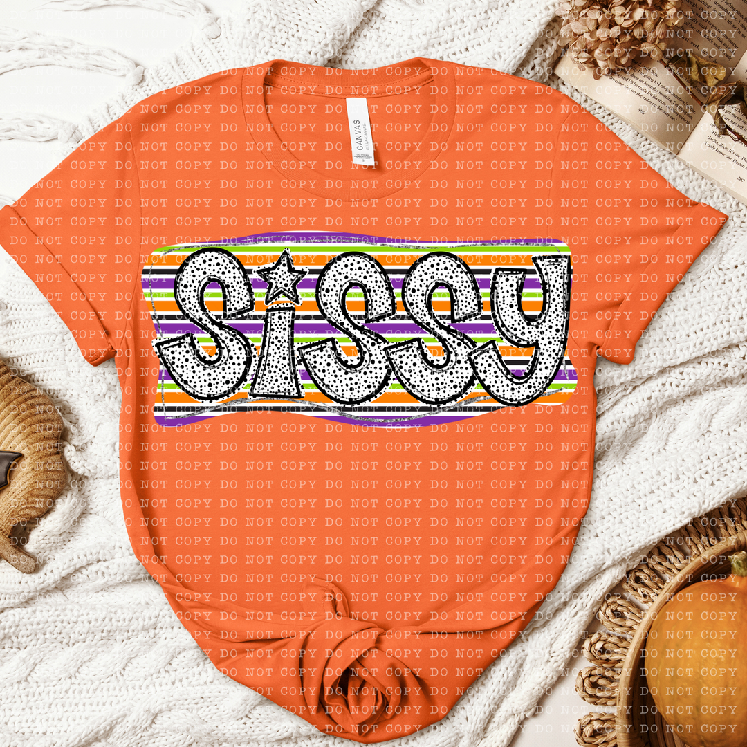 Halloween Dotted Names DTF Print