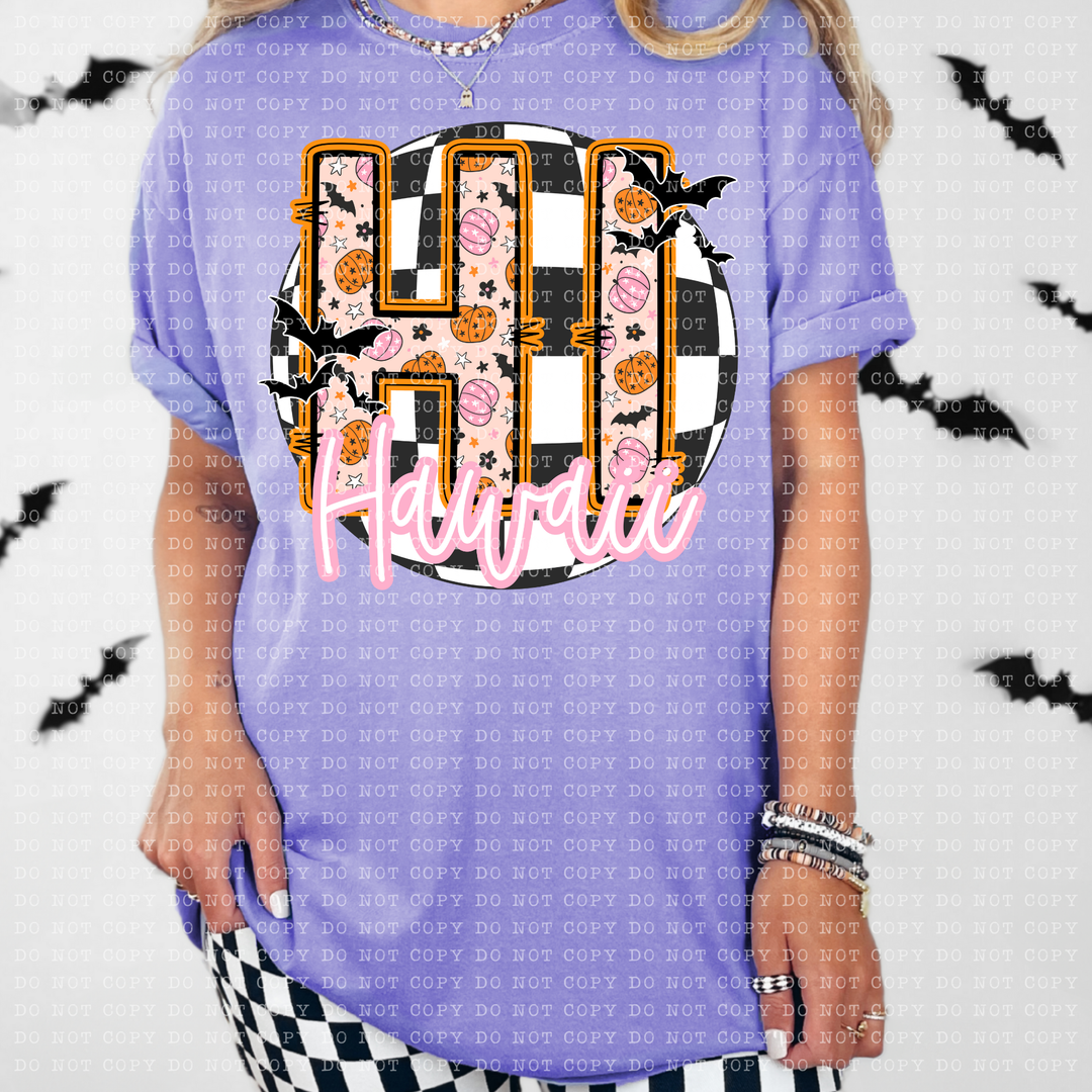 Pumpkin Batty States DTF Print
