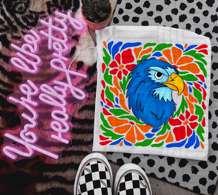 Retro Floral Mascot Heads DTF Print