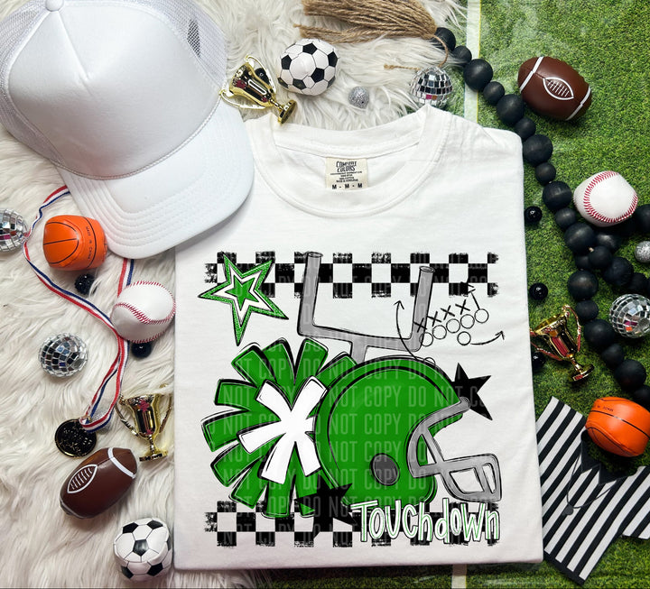 Helmet Pom Colors DTF Print