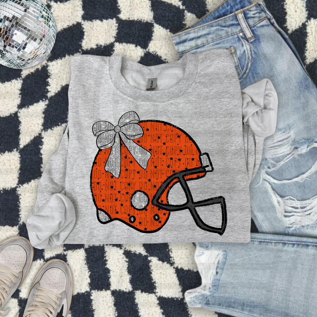 Helmet Silver Accents DTF Print