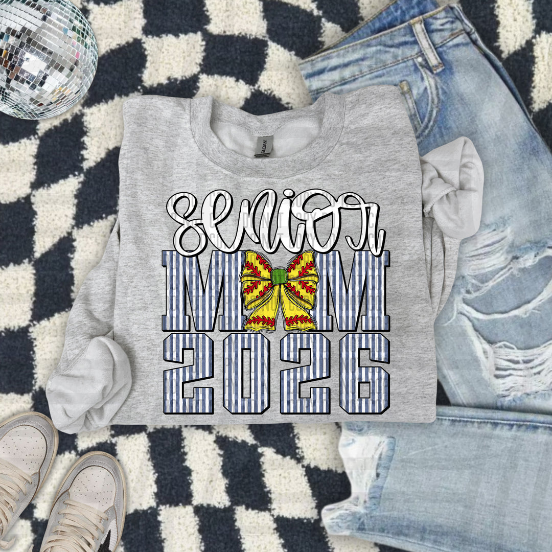 Senior Mom Softball DTF Print
