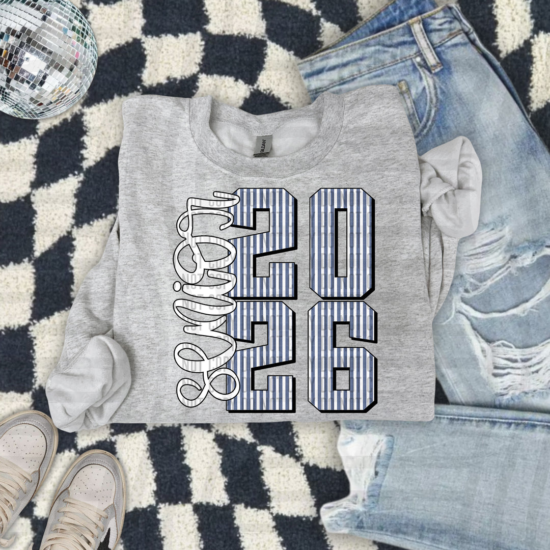 Senior 2026 Seersucker DTF Print