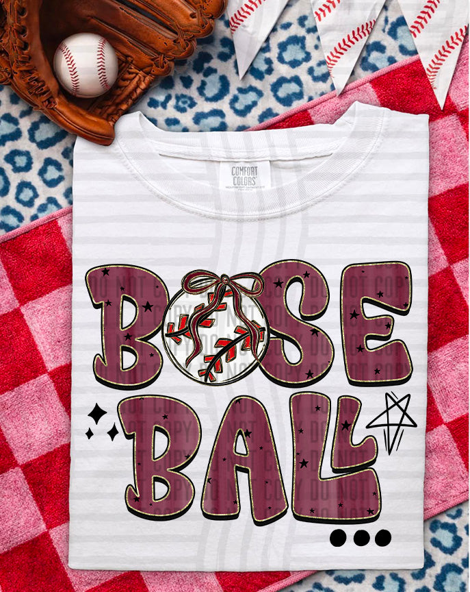Baseball Retro DTF Print