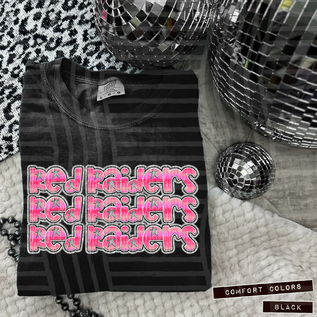 Pink Triple Stacked DTF Print