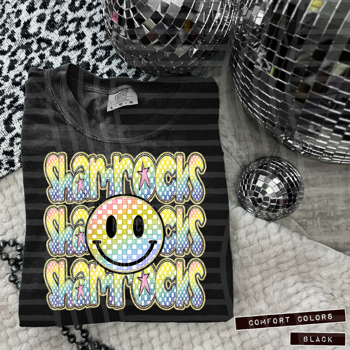 Rainbow Smiley Triple Stack DTF Print