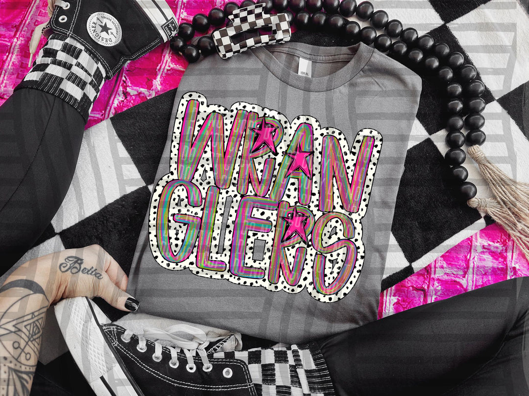 Brushstroke Dots DTF Print