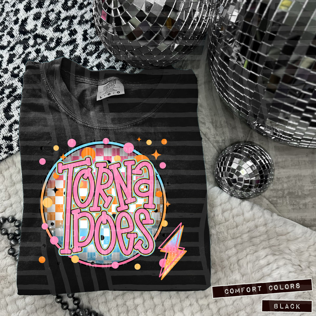 Neon Bright Circle DTF Print