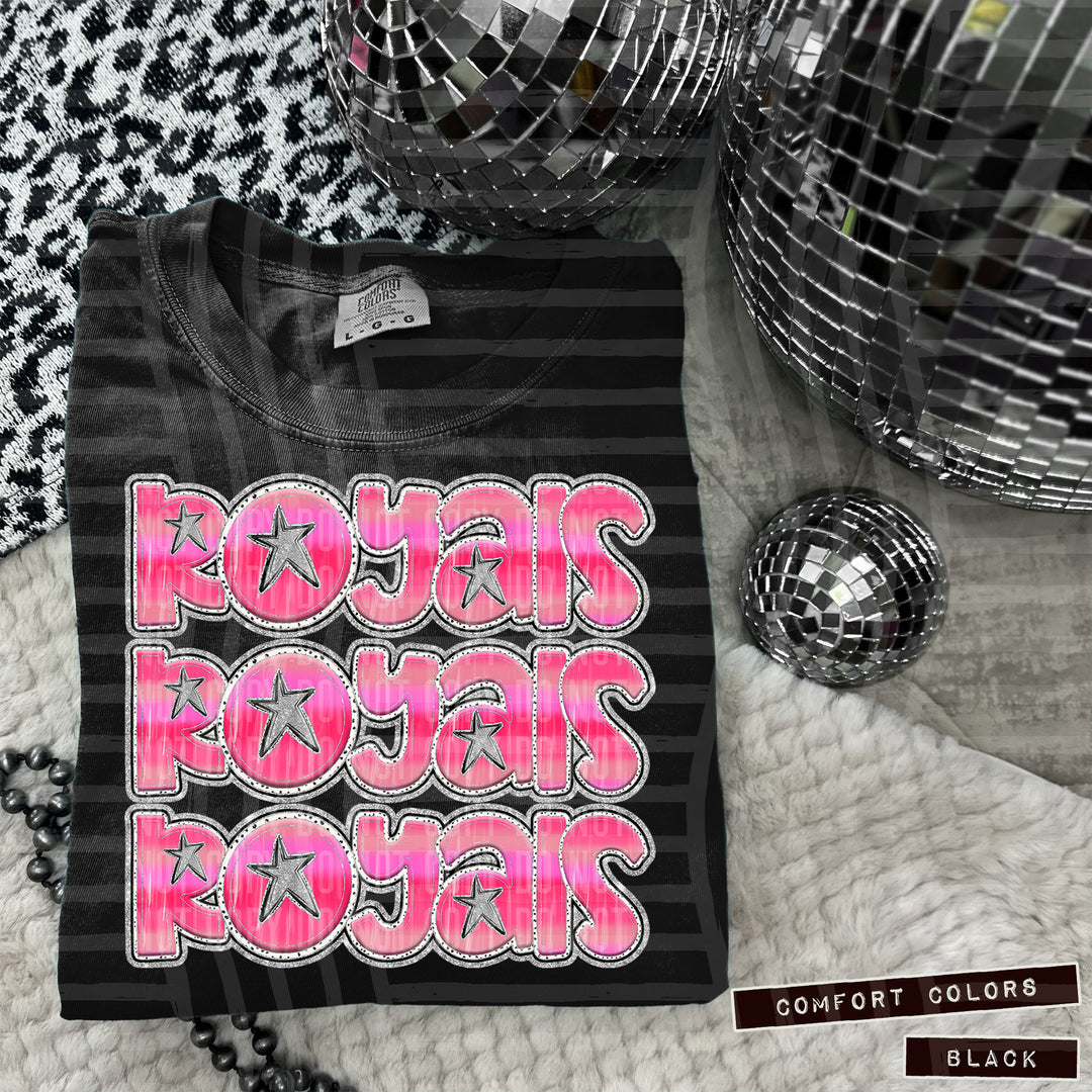 Pink Triple Stacked DTF Print