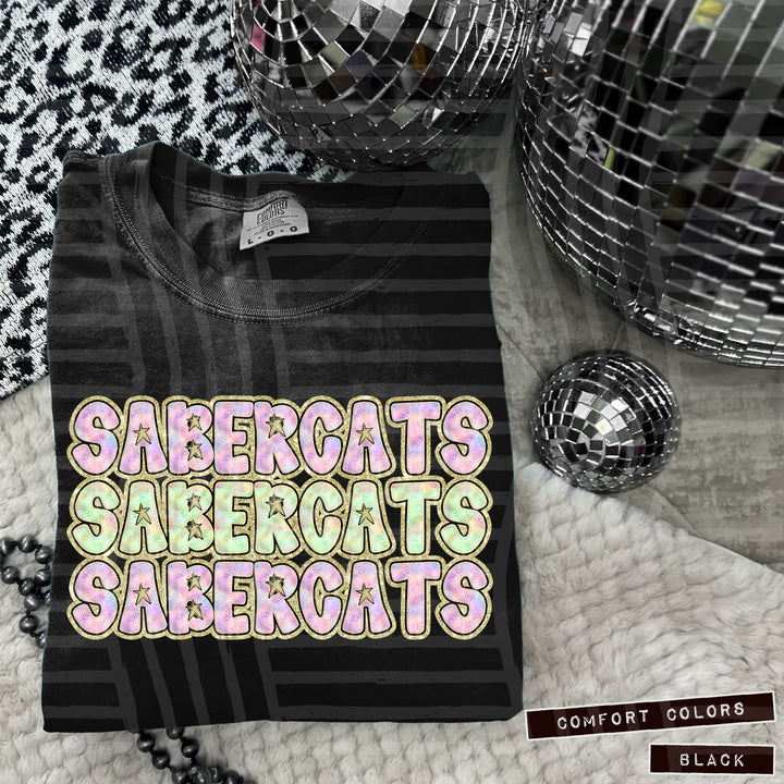 Iridescent Leopard DTF Print