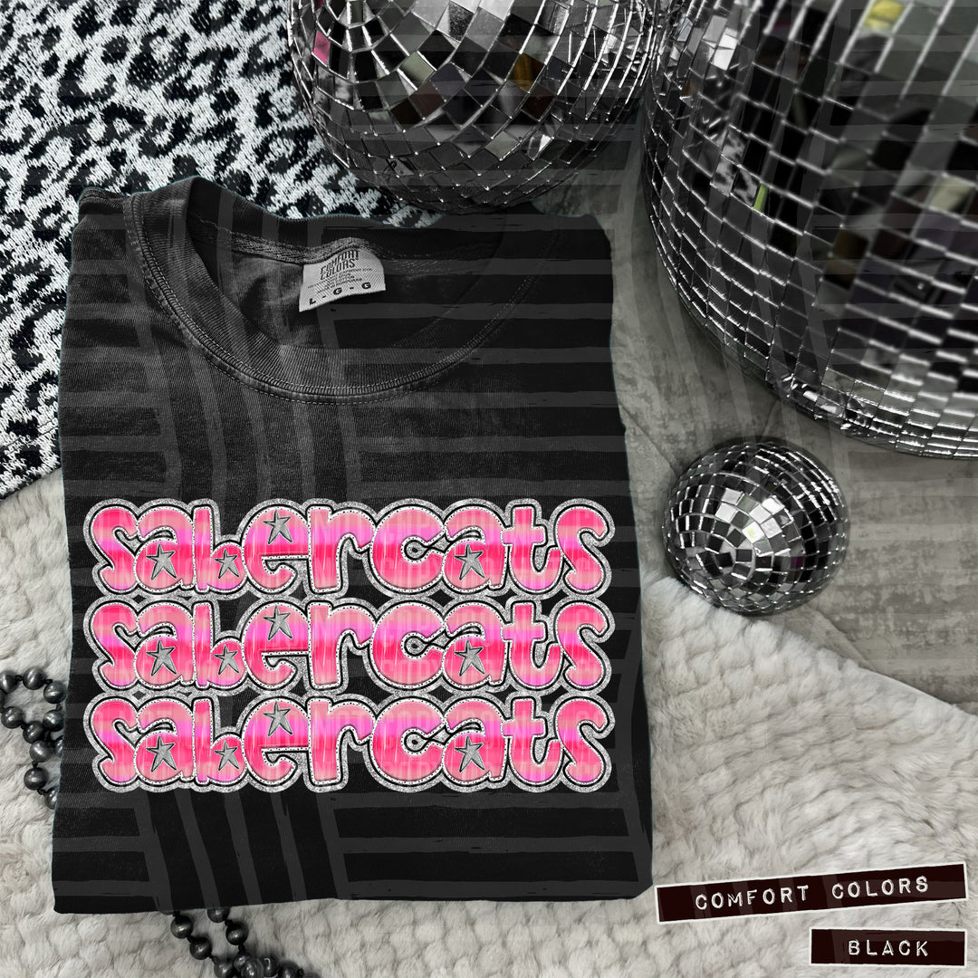 Pink Triple Stacked DTF Print