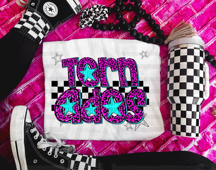 Pink Neon Leopard DTF Print