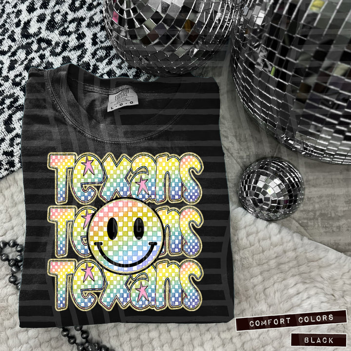 Rainbow Smiley Triple Stack DTF Print