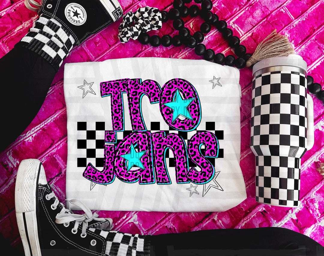 Pink Neon Leopard DTF Print