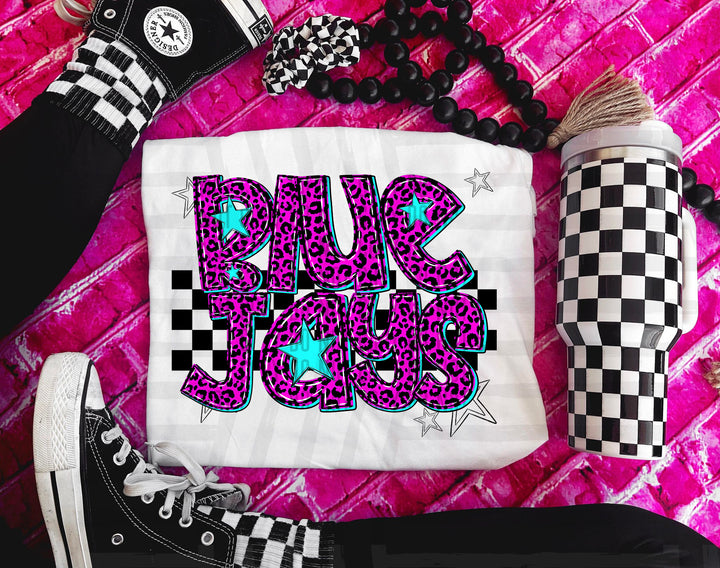 Pink Neon Leopard DTF Print