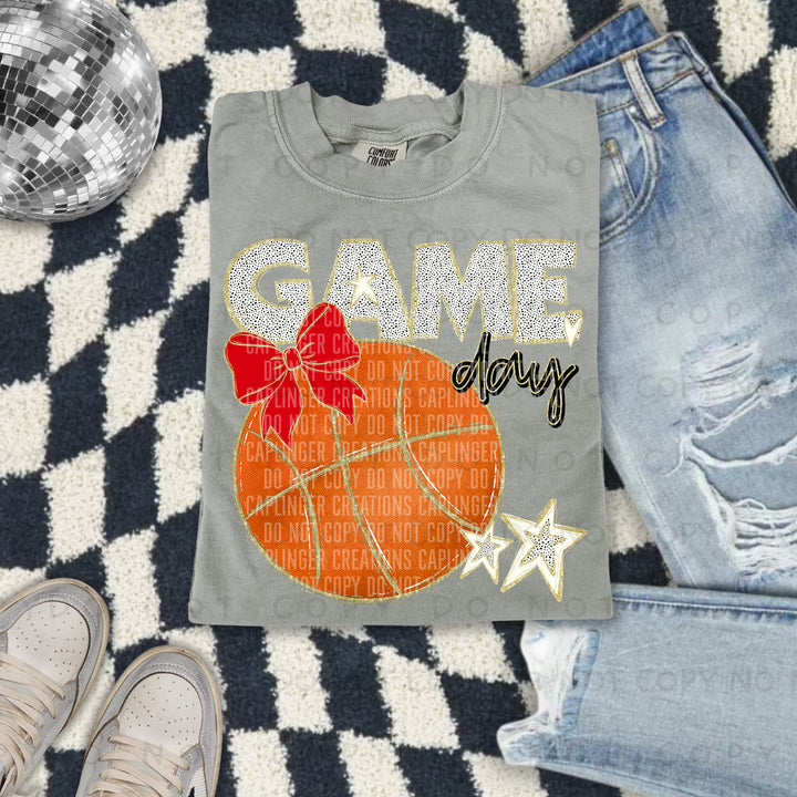 Game Day Basketball DTF Print