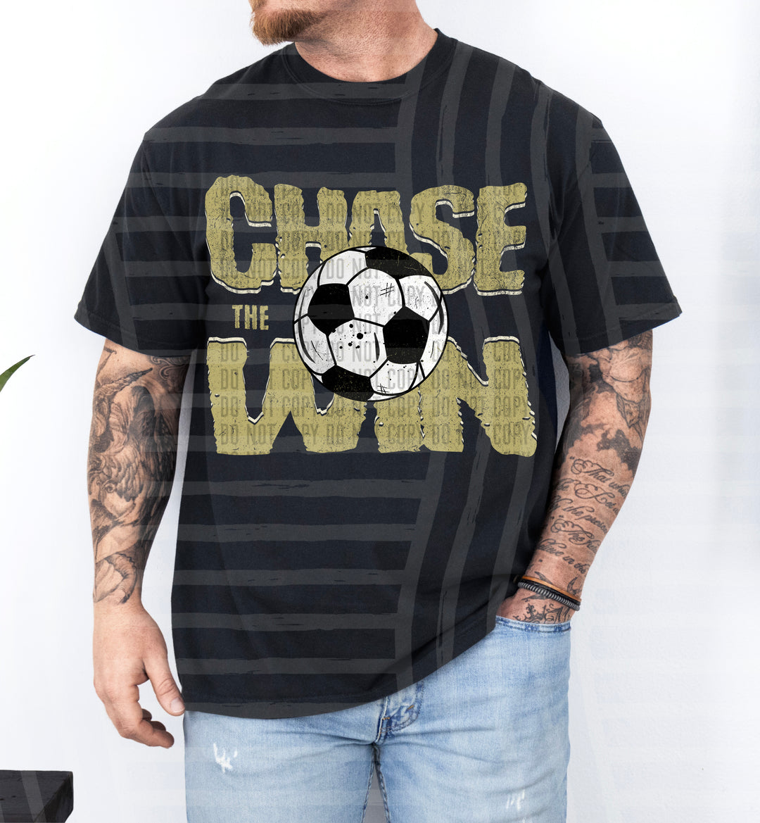 Chase The Win Soccer DTF Print
