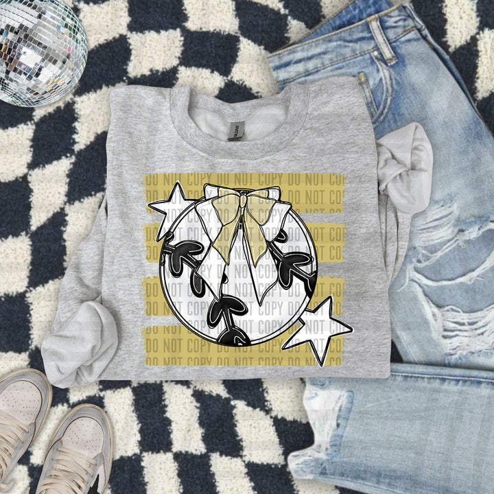 Baseball Bow DTF Print