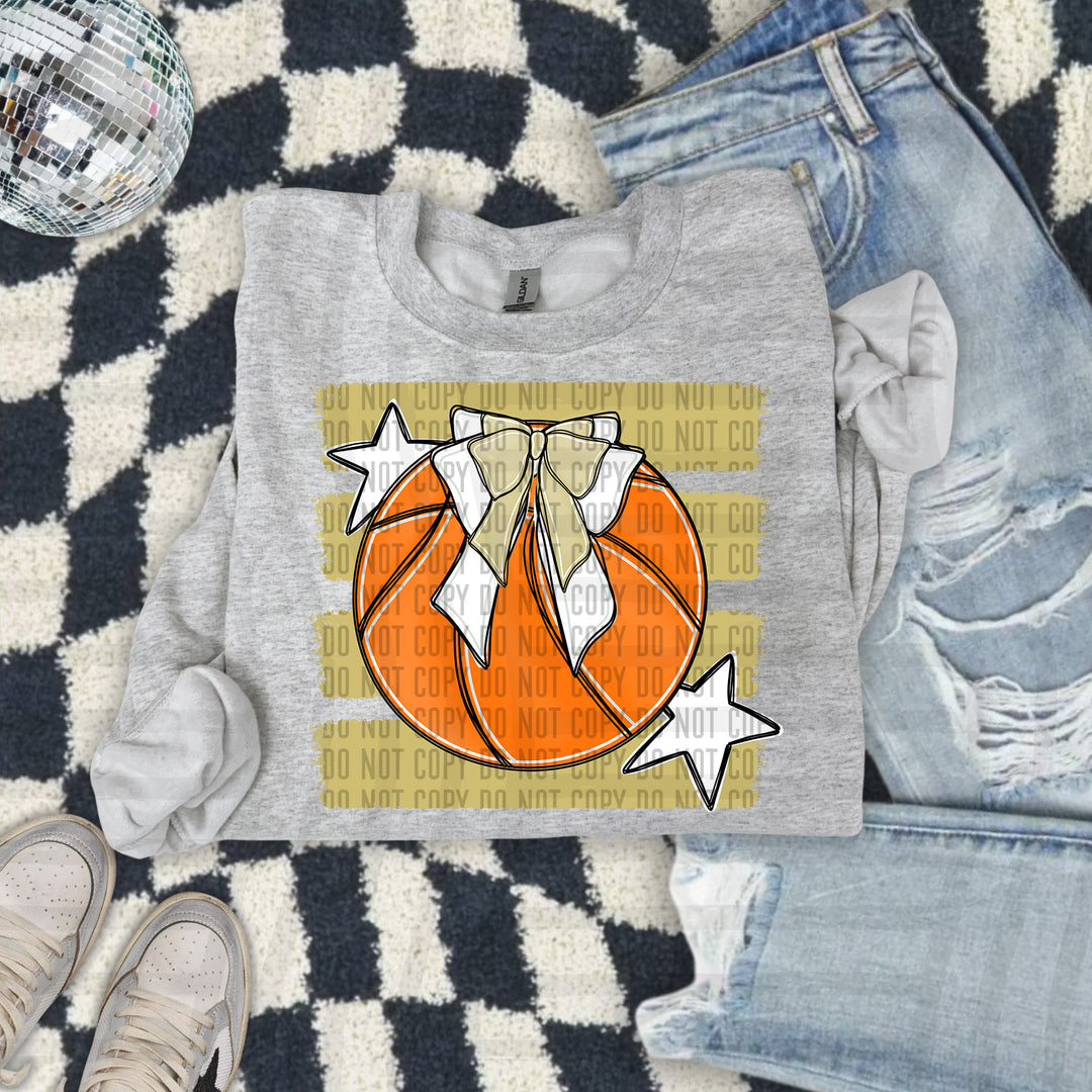 Basketball Bow DTF Print