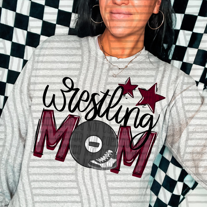 Sports Mom Wrestling DTF Print