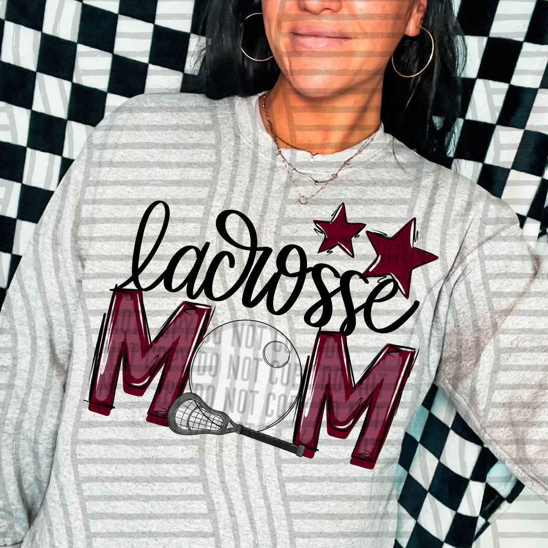 Sports Mom Lacrosse DTF Print