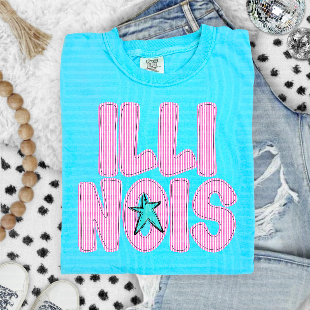 Seersucker States DTF Print