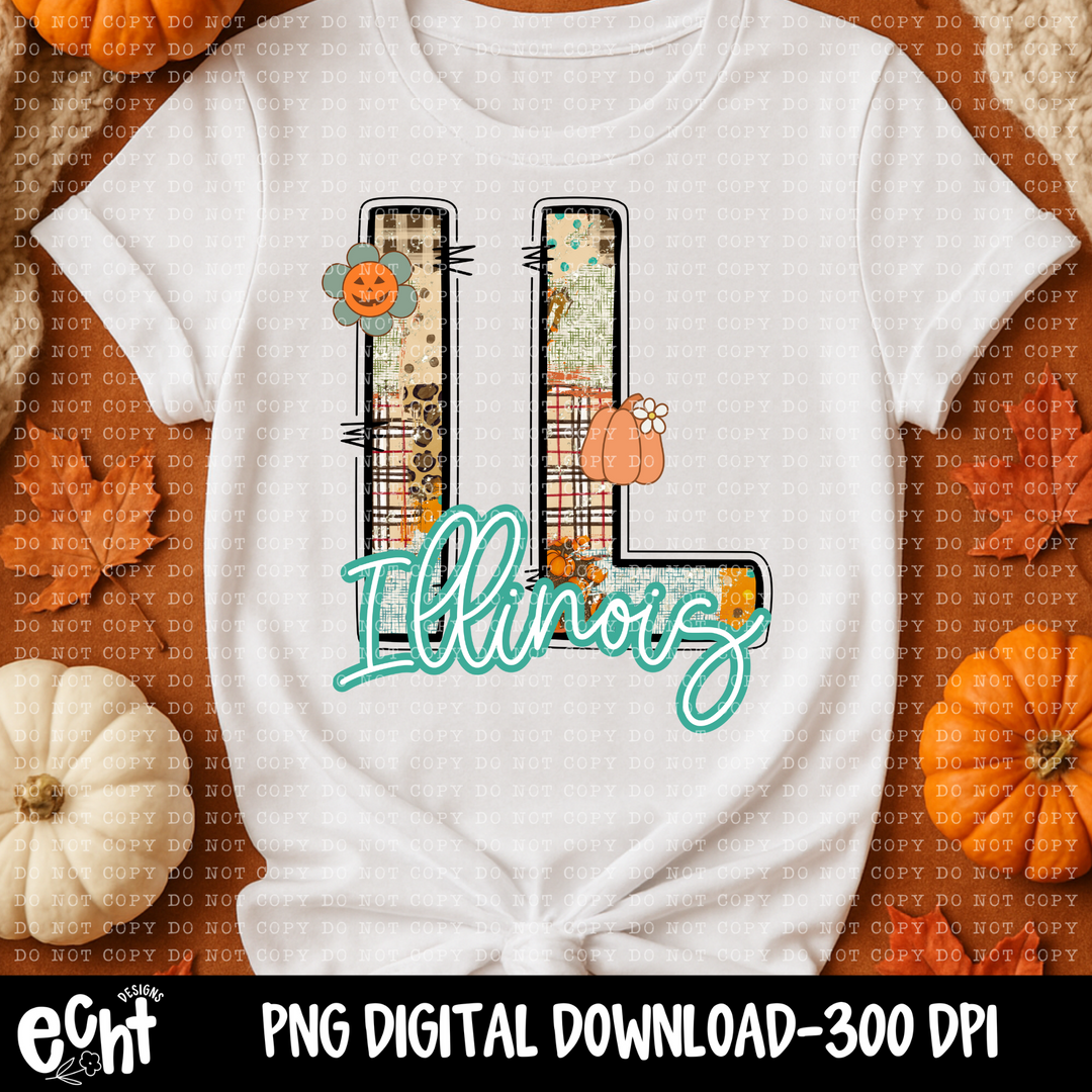 Patchwork Plaid States DTF Print