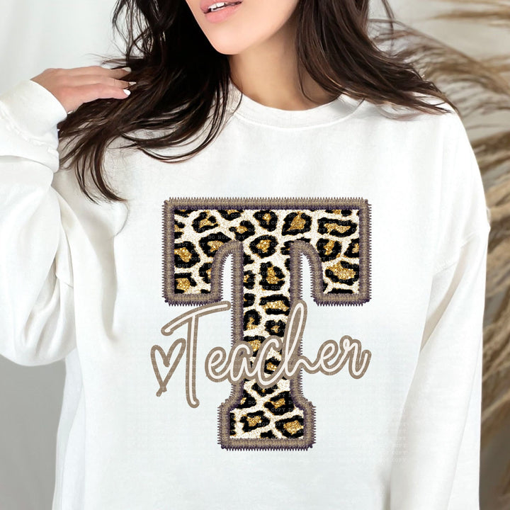 Leopard Occupations Faux Embroidery DTF Print