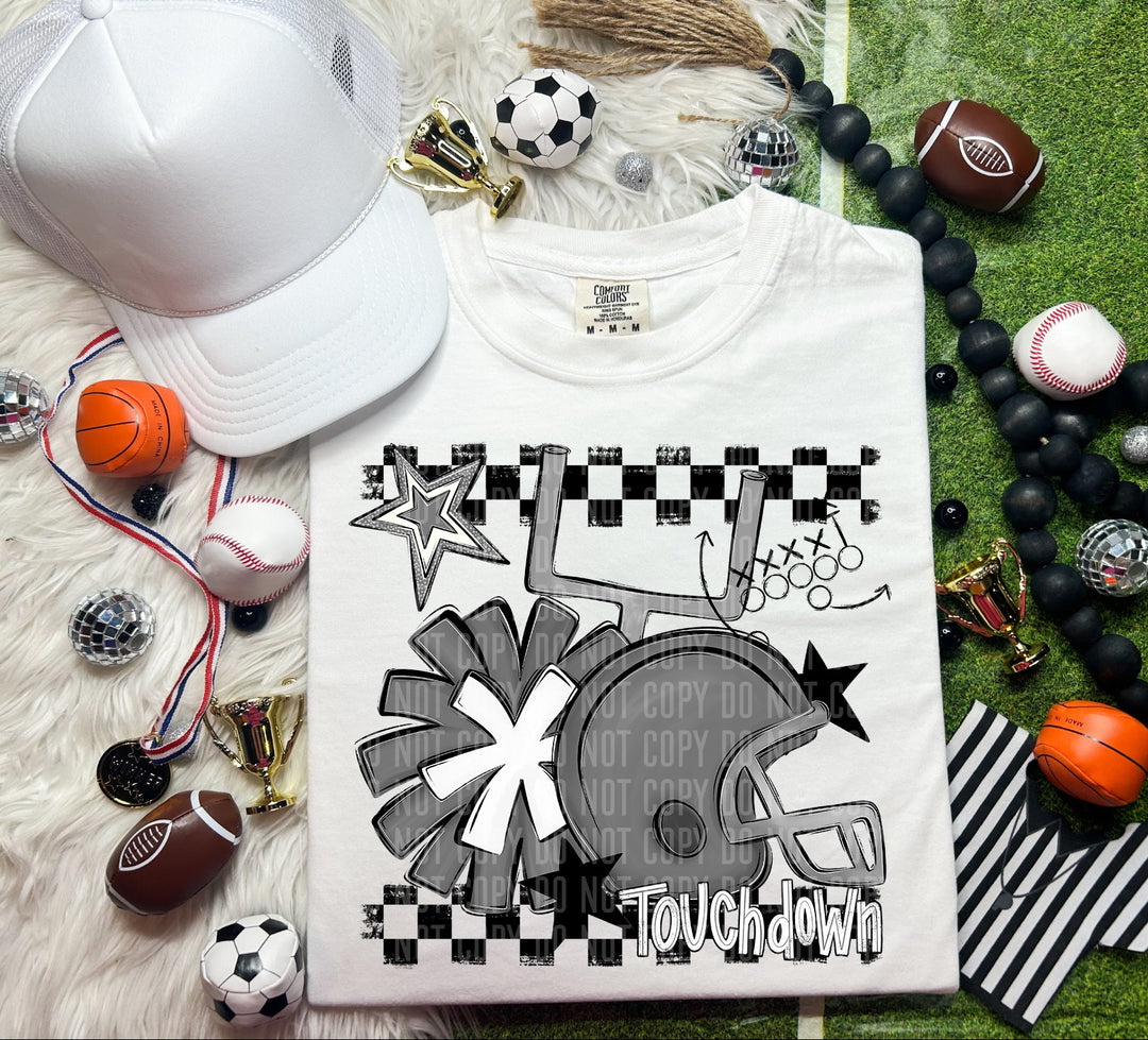 Helmet Pom Colors DTF Print