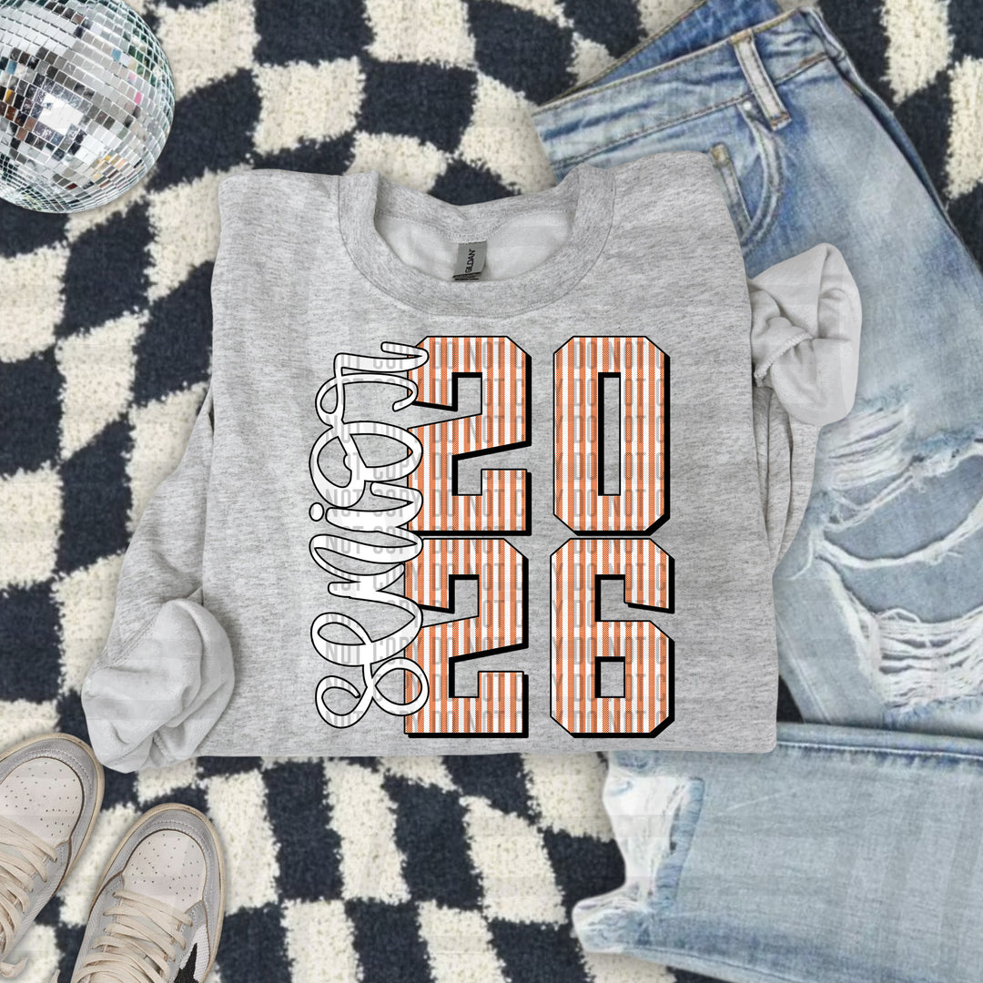 Senior 2026 Seersucker DTF Print